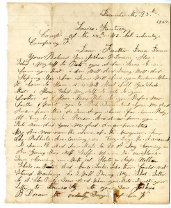 Joshua Doram letter to Dennis Doram, 1864