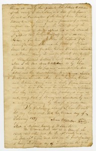 Deed of emancipation between Moses O. Bledsoe and [Taylor] Gibson, 7 March 1836