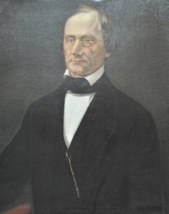 Bust portrait of Judge James Harlan (1800-1863). Painting is part of the KHS permanent collections. 