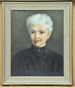 History Mystery: Painting of Woman in Black Dress (United Daughters of the Confederacy?)