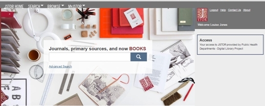 JSTOR home page