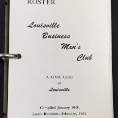 Collections Corner: Louisville Businessmen’s Club Directories